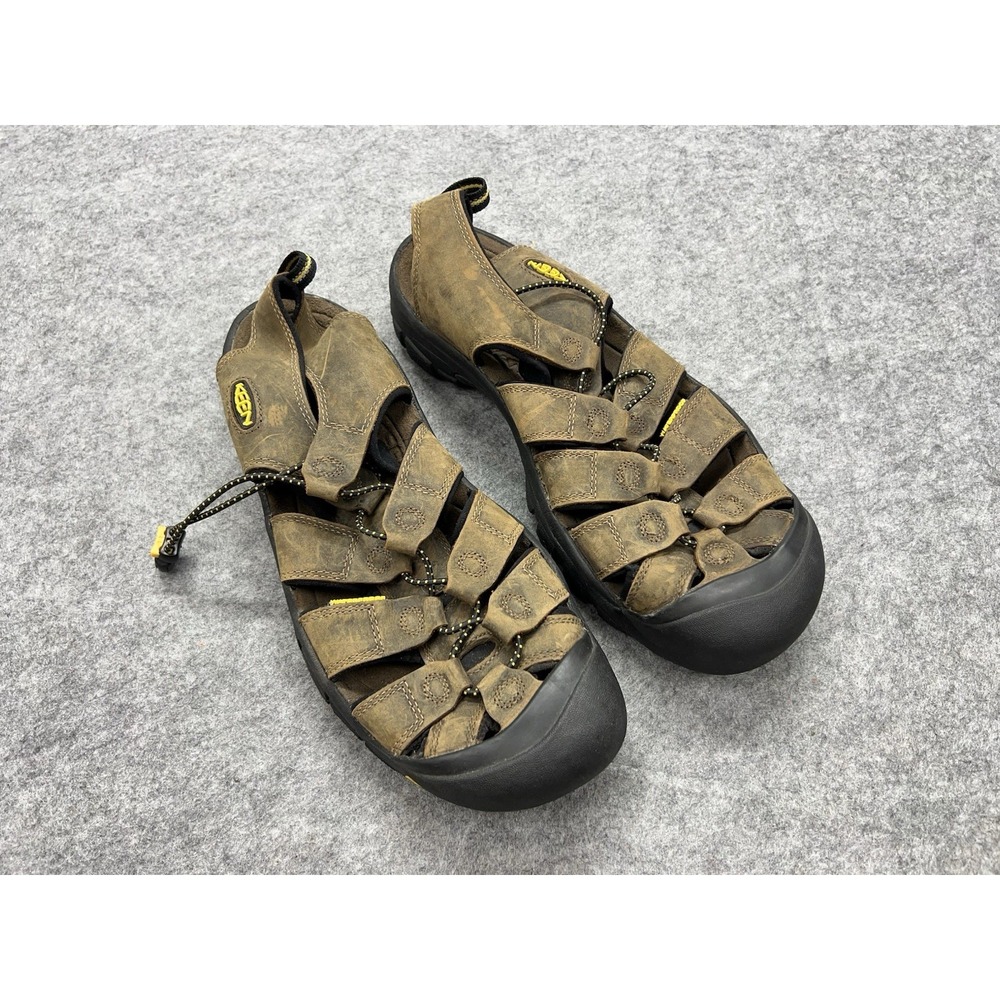 Keen Sandals Men's Size 13 Brown Leather Sport Hiking Sandals 110220 BISN